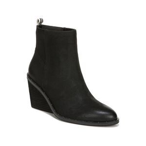 DR SCHOLLS ORIGINAL COLLECTION Black Be Free Almond Wedge Booties Boots 10